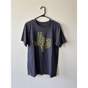 Tumbleweed Texstyles Men's Blue Camo Texas Graphic T-Shirt Size Large